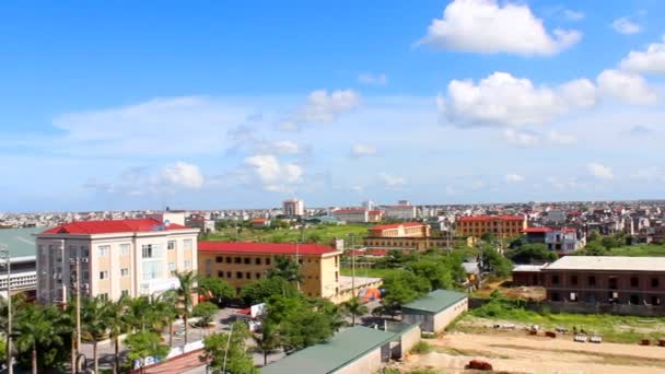 Vista de paisagem urbana de cima — Vídeo de Stock